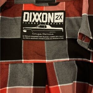 DIXXON Classic Red and Black Plaid Shirt
